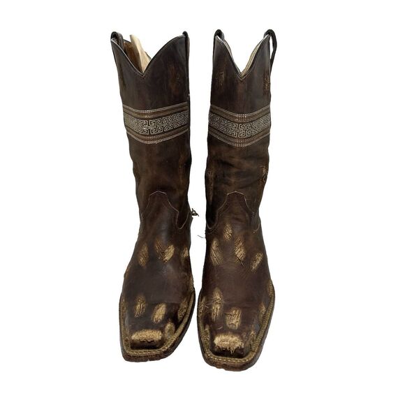 Men’s Boots and Leather Size 8  Brown And Metal Holes Tres Garcia main image 7